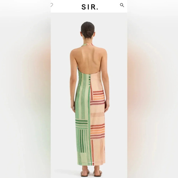 SIR . Multi Patchwork Midi Dress NWT. Size 2 - Picture 13 of 16